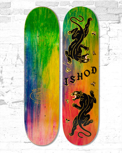 Real DBX Twin Tail Slick Ishod Cat Scratch Skateboard Deck 8.25"
