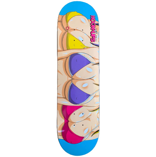 Hook-Ups 3 Girls Skateboard Deck 8.25" photo