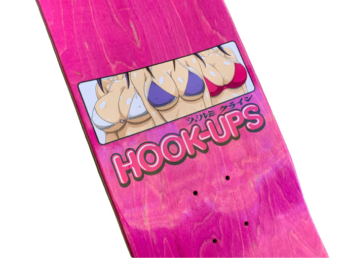 Hook-Ups 3 Girls Skateboard Deck 8.25" top close