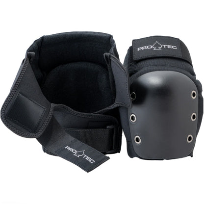 Pro-Tec Street 3-Pack Open Back Knee/Elbow/Wrist Pad Set Black
