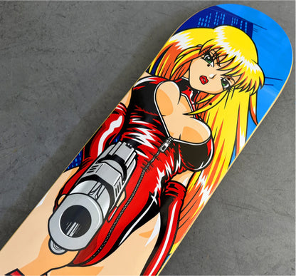 Hook-Ups 357 Skateboard Deck 8.25" close graphic