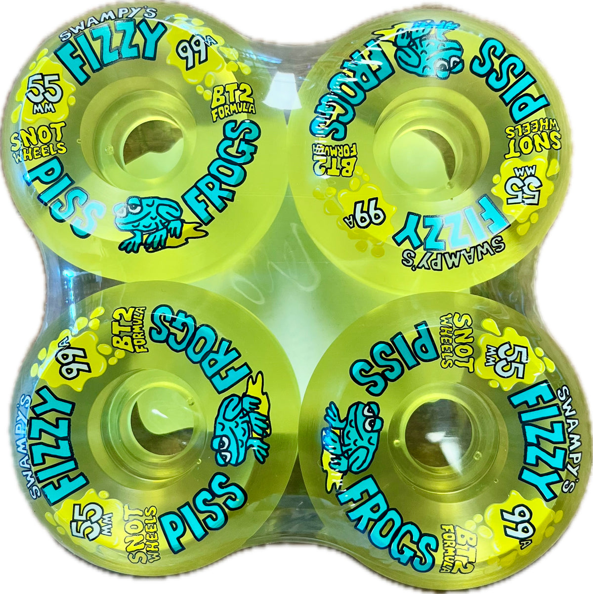 Snot Swampy's Fizzy Piss Frogs Wheels Olive 55MM 99A