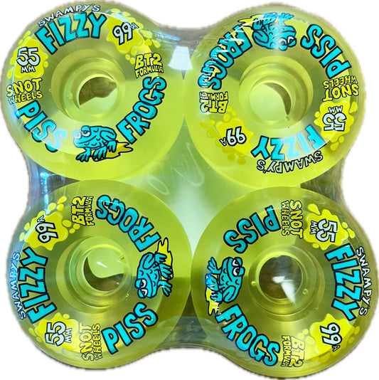 Snot Swampy's Fizzy Piss Frogs Wheels Olive 55MM 99A