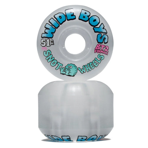 Snot Wide Boys Wheels Clear/Blue 51MM 99A ride patch