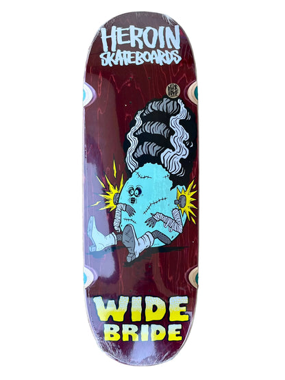 Heroin Wide Bride Skateboard Deck 10.4" cherry veneer