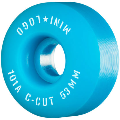 Mini Logo Skateboard C-cut Wheels Blue 53MM 101A single