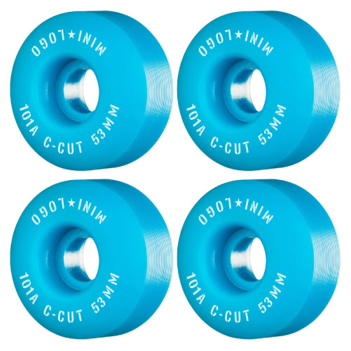 Mini Logo Skateboard C-cut Wheels Blue 53MM 101A set