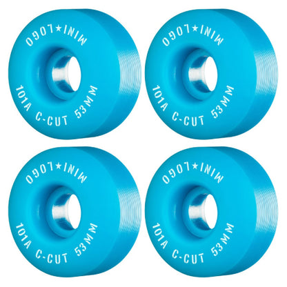 Mini Logo Skateboard C-cut Wheels Blue 53MM 101A set