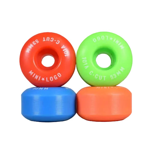 Mini Logo Skateboard C-cut Wheels 53MM 101A Multi