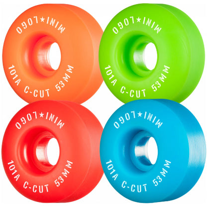 Mini Logo Skateboard C-cut Wheels 53MM 101A Multi