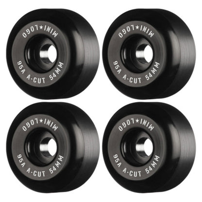 Mini Logo Skateboard A-cut Wheels Black 54MM 95A