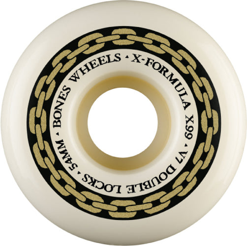 Bones XF V7 Double Lock Wheels Straight Link 54mm 99A