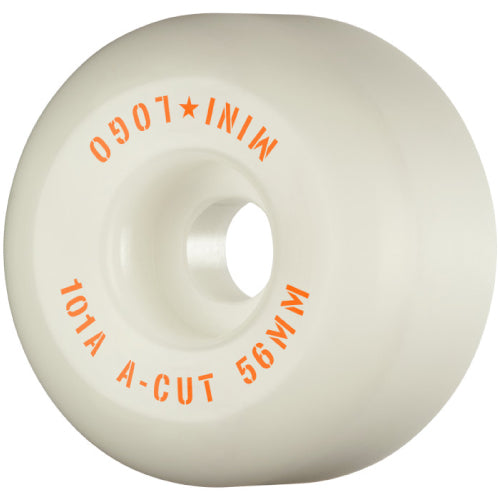 Mini Logo Skateboard A-cut Wheels White 56MM 101A