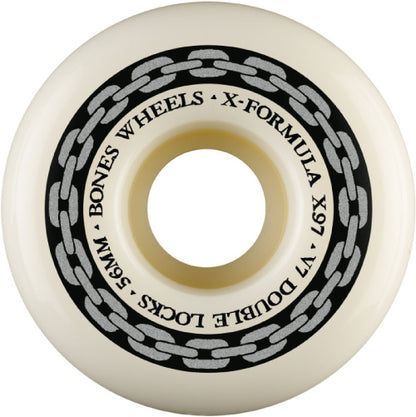 Bones XF V7 Double Lock Wheels Straight Link 56mm 97A