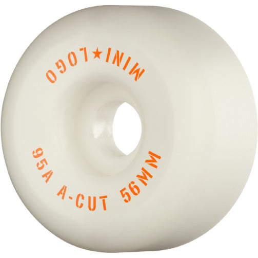 Mini Logo Skateboard A-cut Wheels White 56MM 95A