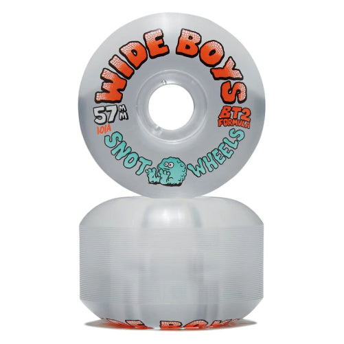 Snot Wide Boys Wheels Clear/Orange 57MM 101A ride patch