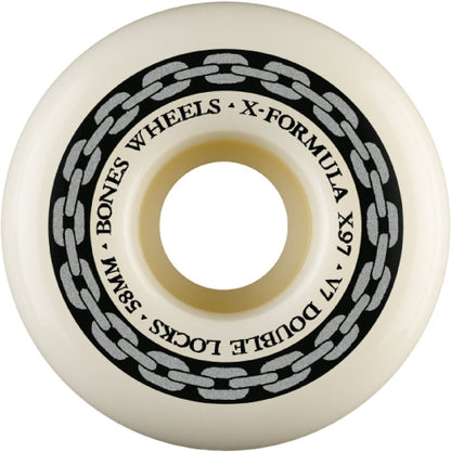 Bones XF V7 Double Lock Wheels Straight Link 58mm 97A