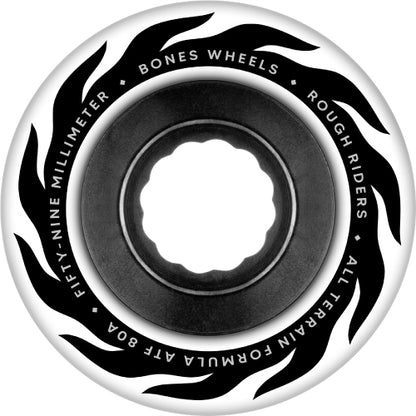 Bones ATF Rough Riders Wheels Eternal Flame Wheels 59MM 80A white