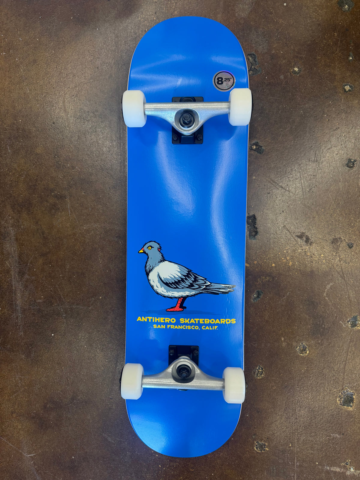 *BLEMISH* Antihero Pigeon Complete Skateboard Blue 8.25"