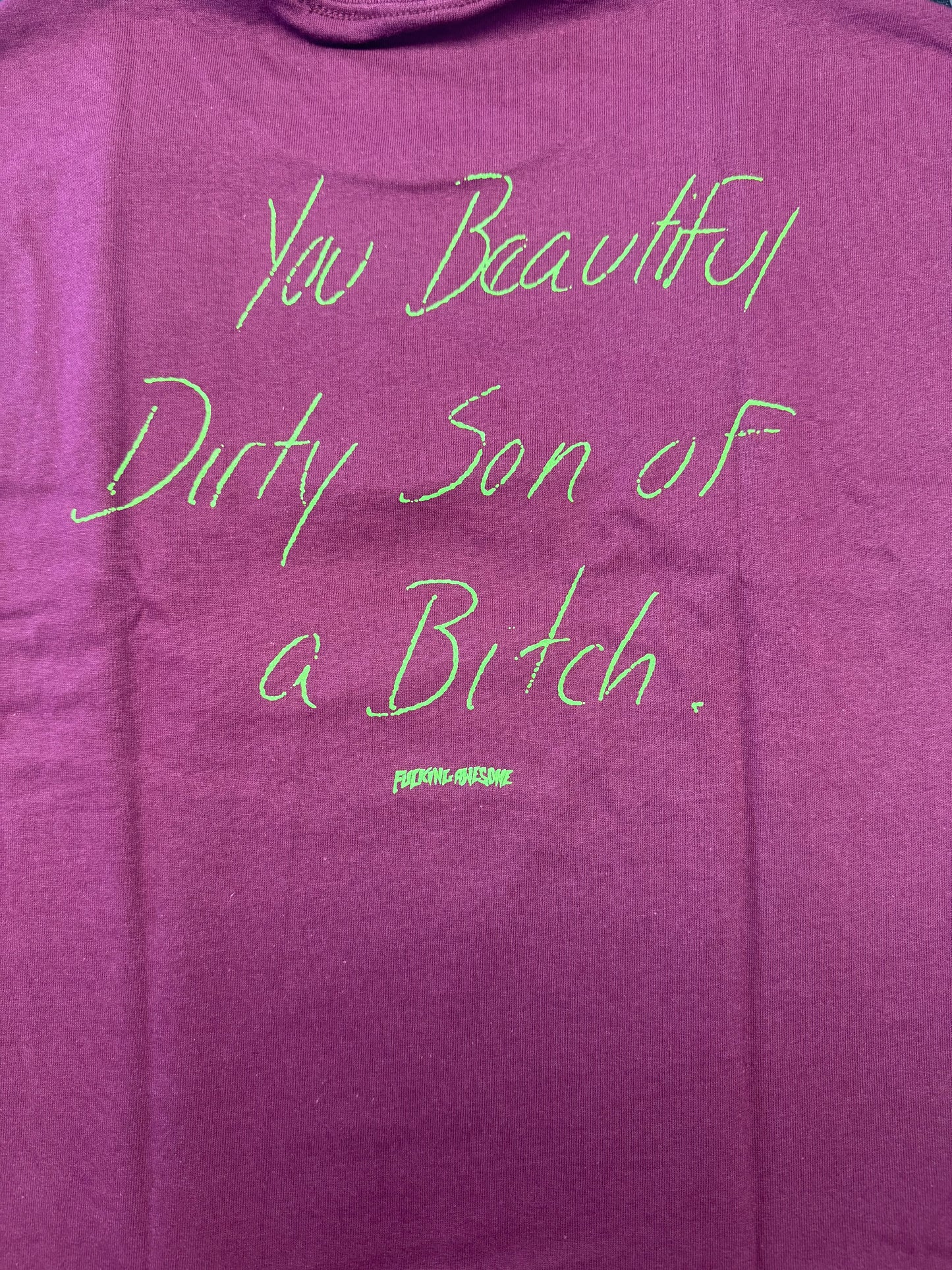 Fucking Awesome SOB Tee - Maroon