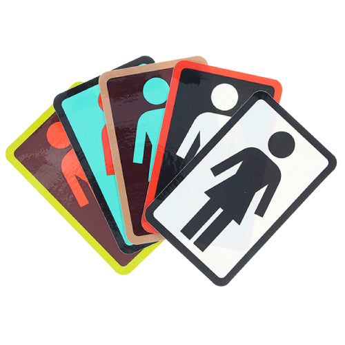 Girl OG Logo Sticker 6" Assorted