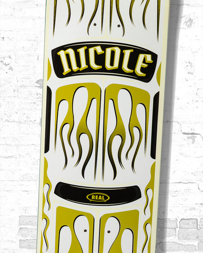 Real Nicole Embers Skateboard Deck 8.5"