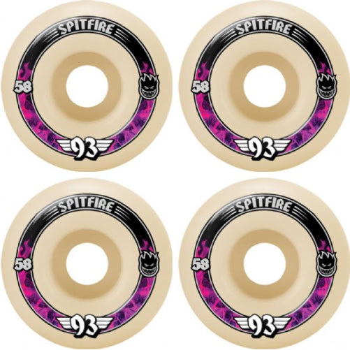 Spitfire F4 Radials Wheels Natural 58MM 93D