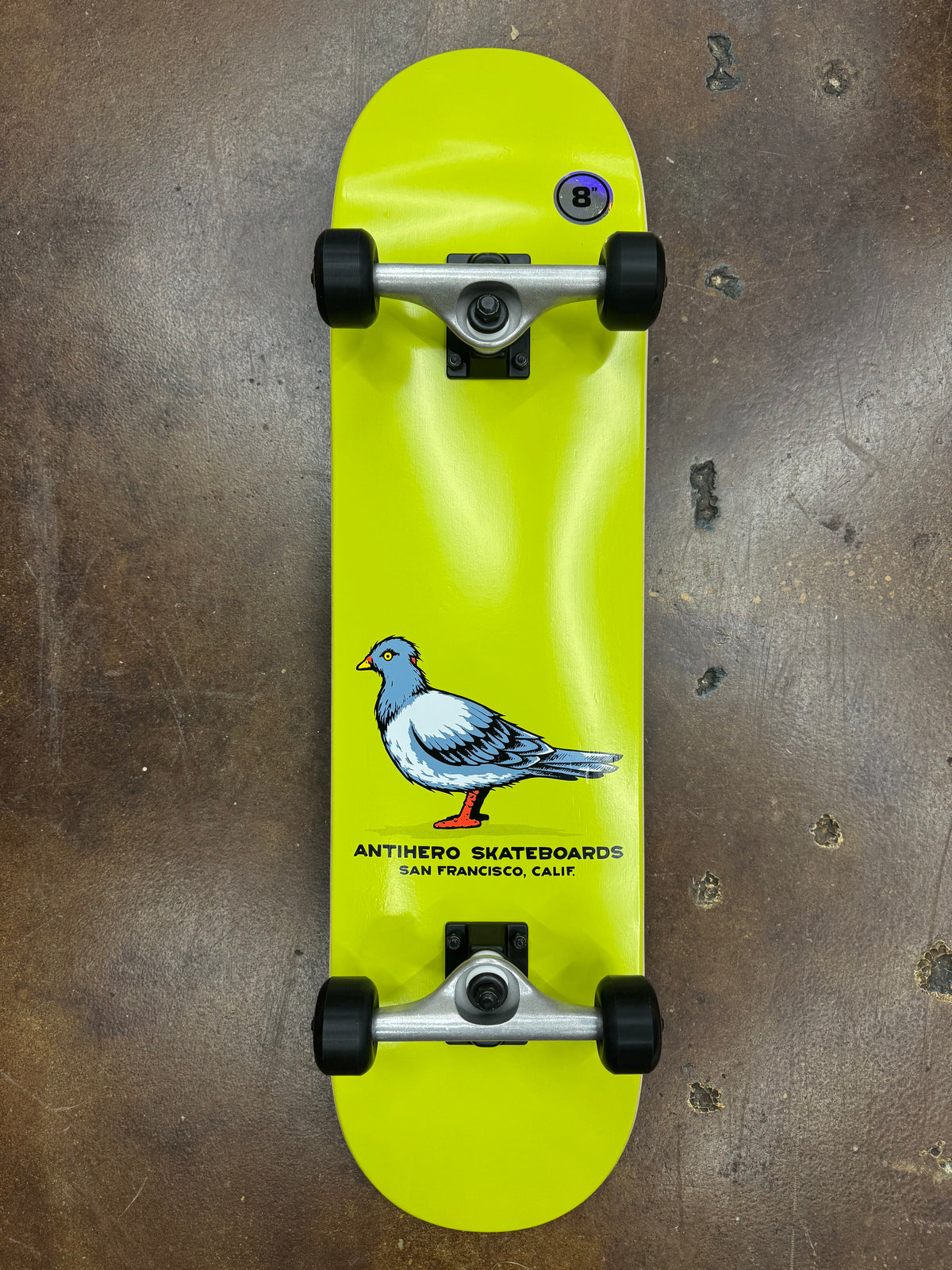 *BLEMISH* Antihero Pigeon Complete Skateboard Green 8"