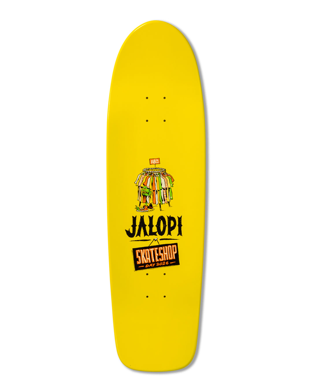 Jalopi Skate Co. SSD26 Skateboard Deck 9.18" top
