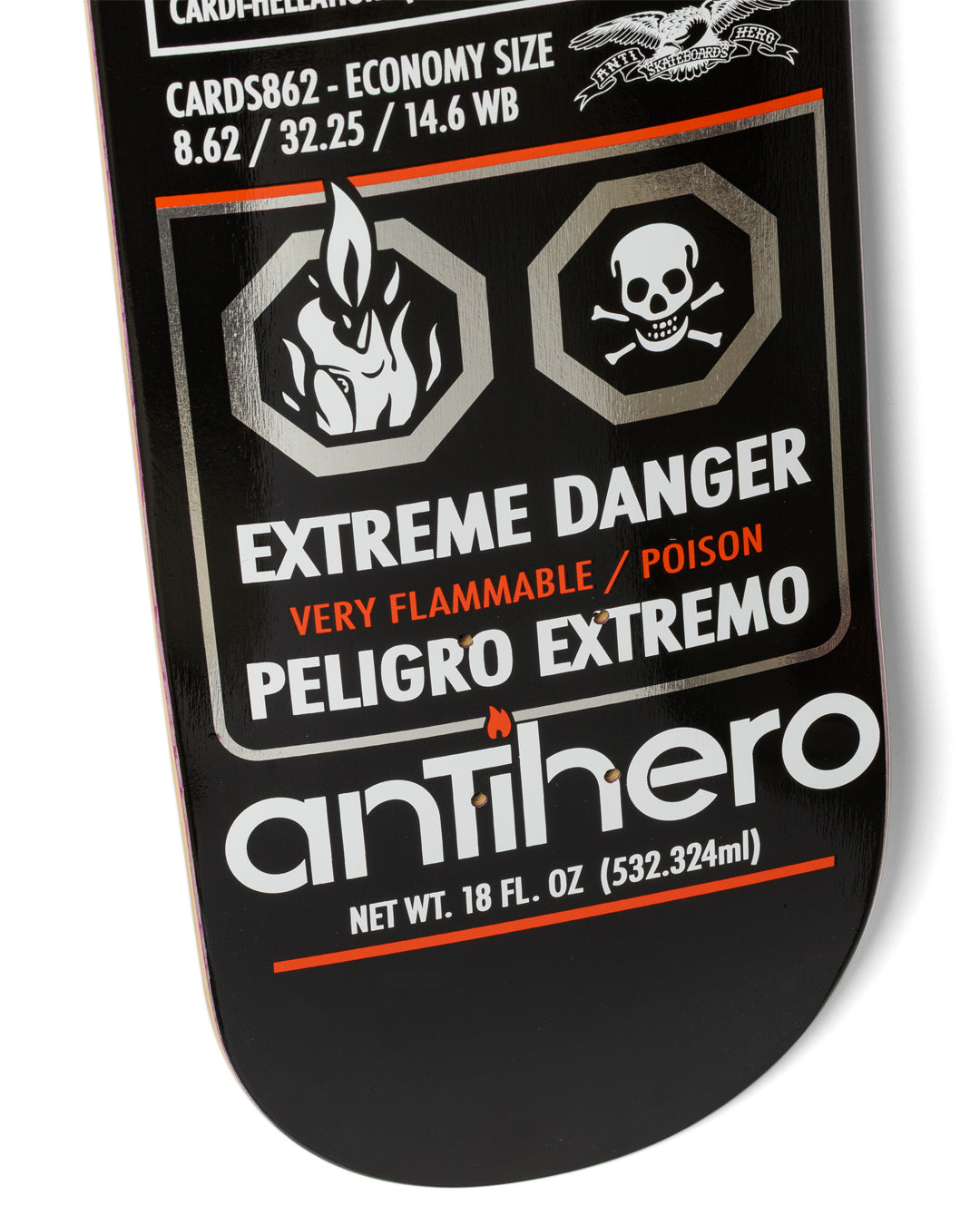 Antihero Cardiel Fueled Up Skateboard Deck 8.62"