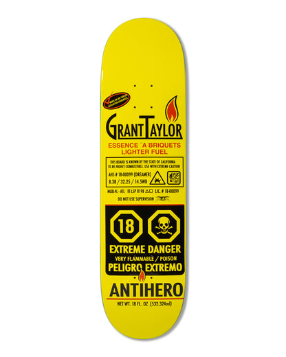 Antihero Grant Fueled Up Skateboard Deck 8.38"
