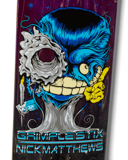 Antihero Grimple Stix Matthews Grimplenator Skateboard Deck 8.5"