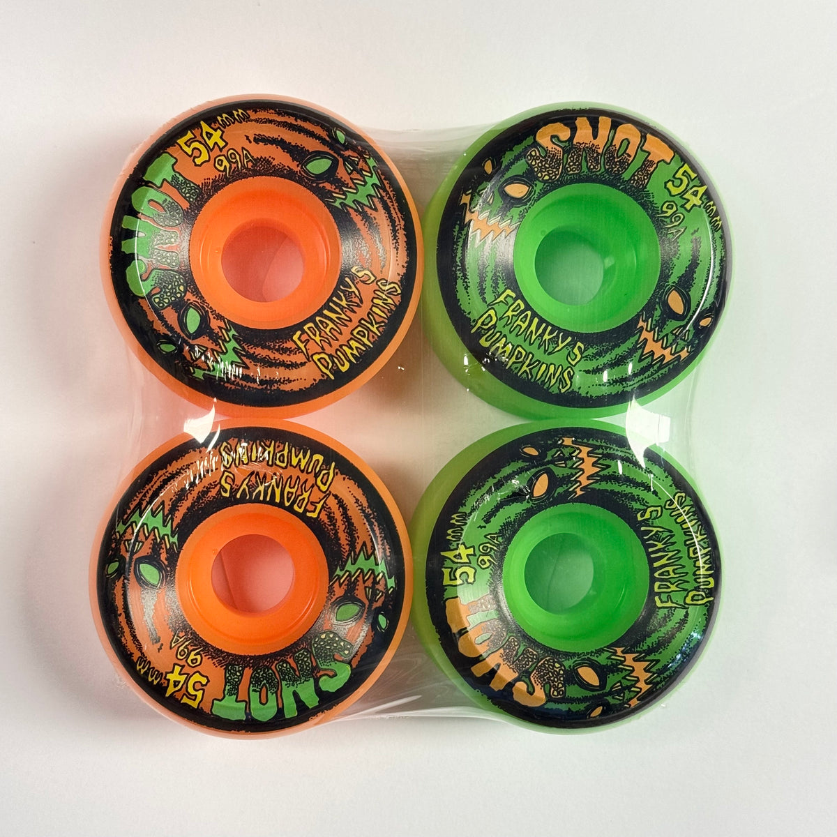 Snot Franky's Pumpkins Wheels Green/Orange 54MM 99A