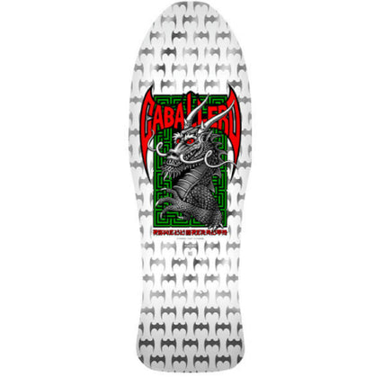 Powell Peralta Bones Brigade Series 17 Steve Caballero Skateboard Deck White/Silver Foil 9.95"