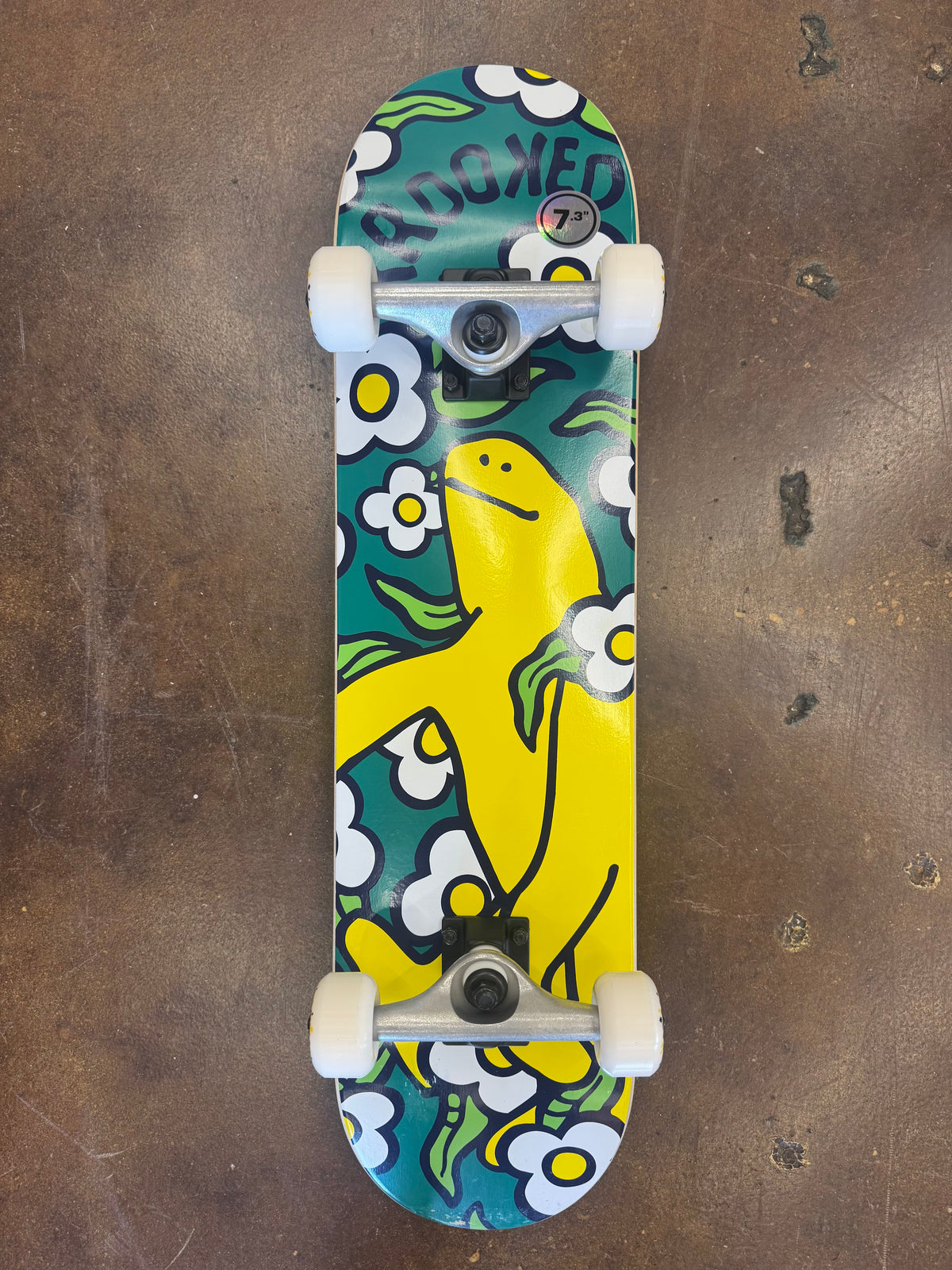 *BLEMISH* Krooked Shmoo Vibes Complete Skateboard Teal 7.3"