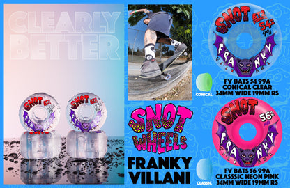 Snot Classic Franky Villani Wheels Neon Pink 56MM 101A