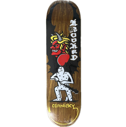 Krooked Cernicky Devil ED Skateboard Deck 8.5" brown veneer