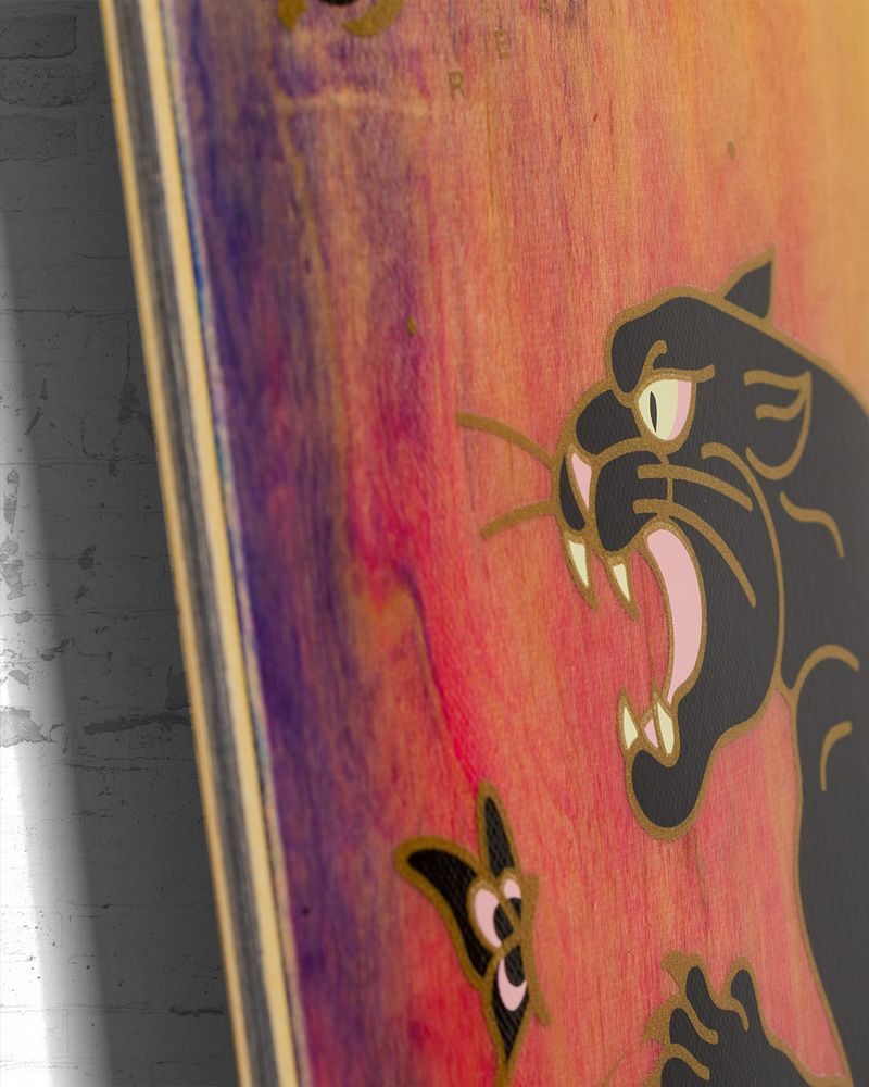 Real DBX Twin Tail Slick Ishod Cat Scratch Skateboard Deck 8.25"