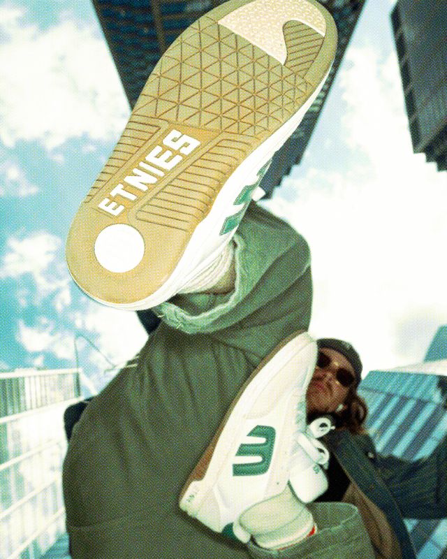 Etnies Locut X Andy Anderson Skate Shoe - White/Green