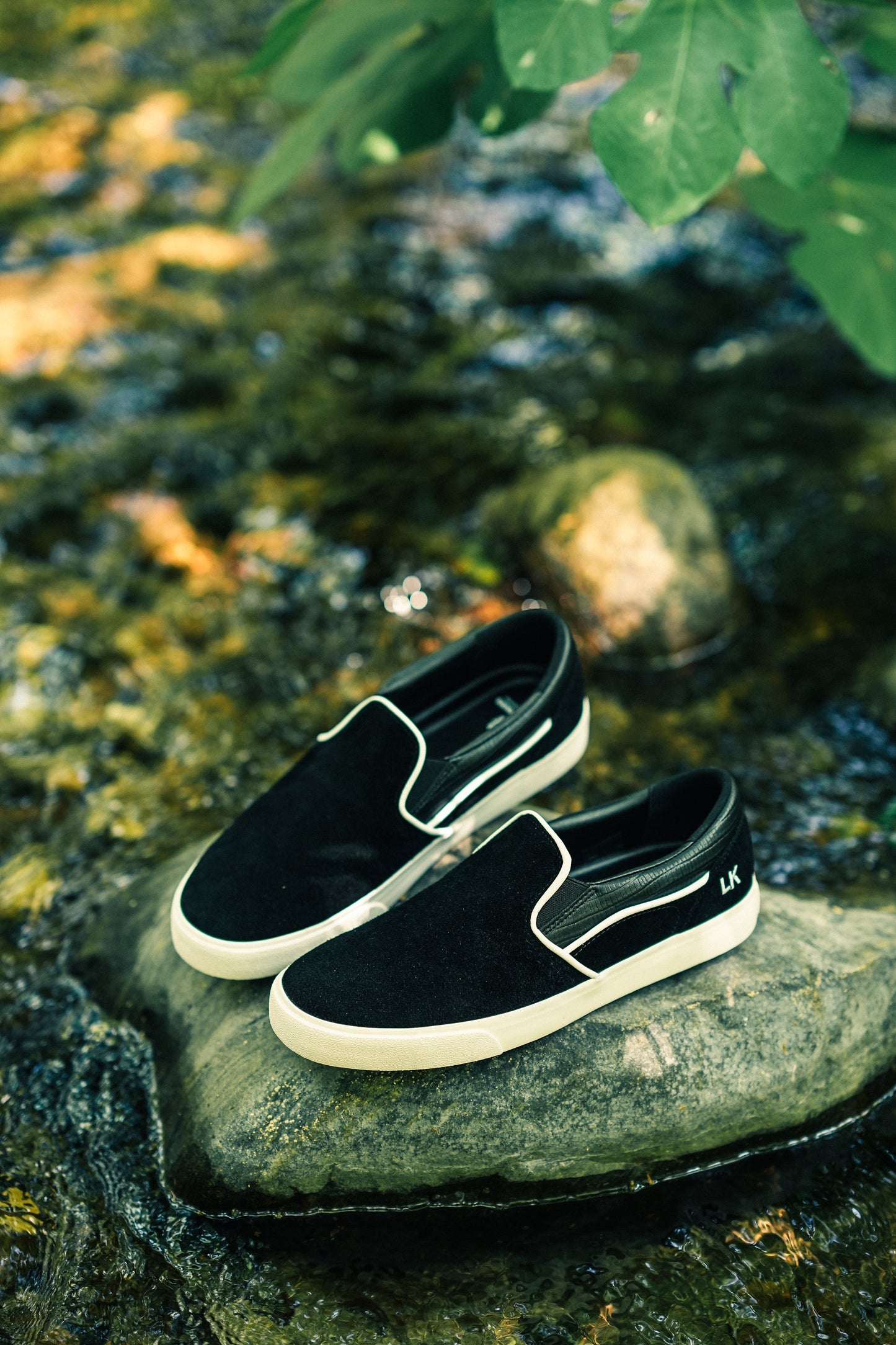 Hours is Yours B1 Lizard King Slip On Skate Shoe - Black Iguana