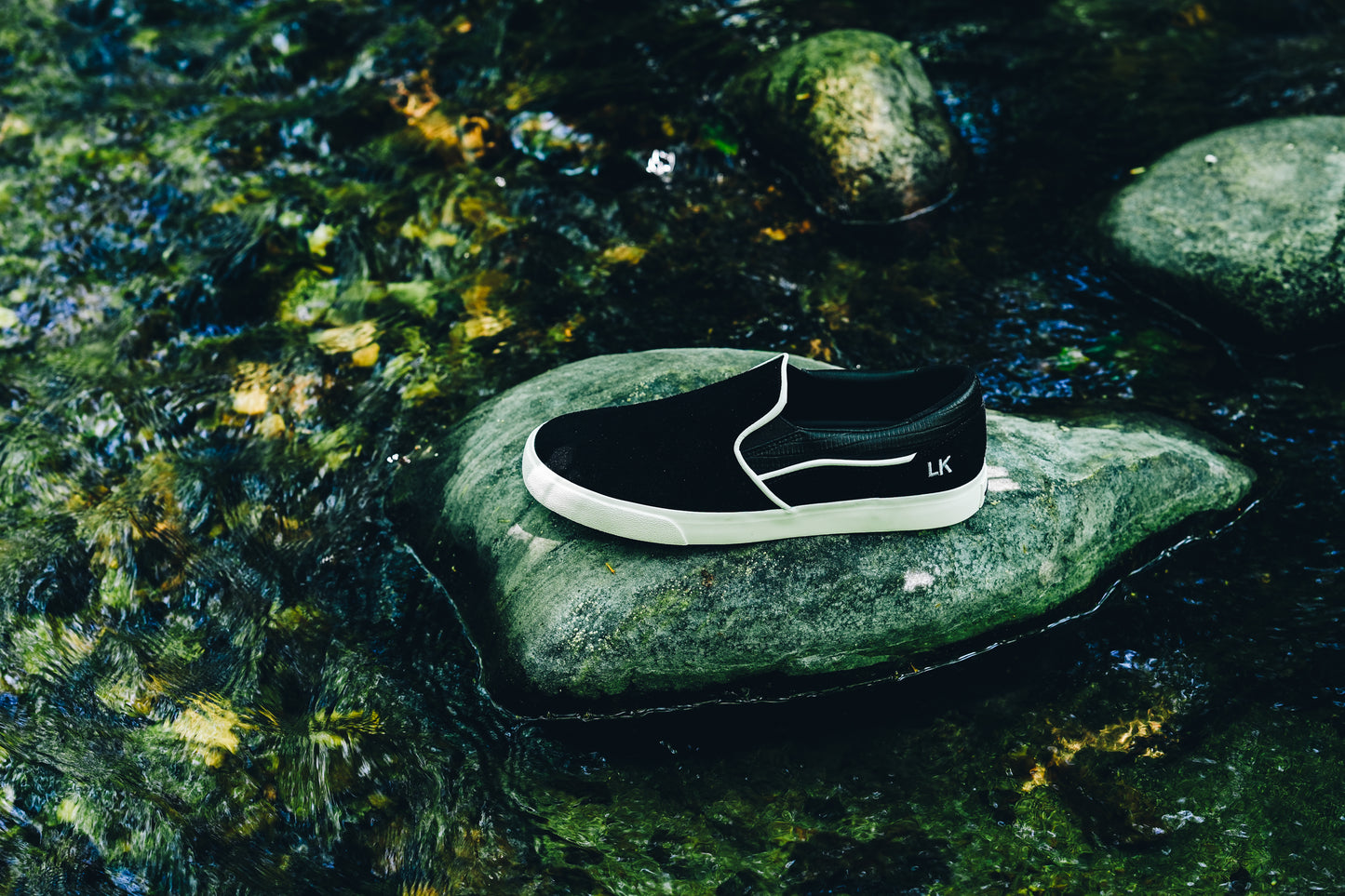 Hours is Yours B1 Lizard King Slip On Skate Shoe - Black Iguana