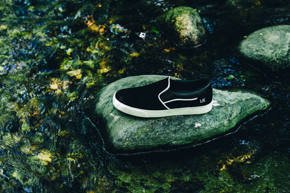 Hours is Yours B1 Lizard King Slip On Skate Shoe - Black Iguana