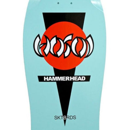 Hosoi OG Classic Hammerhead Reissue Skateboard Deck Turquoise 10.5"