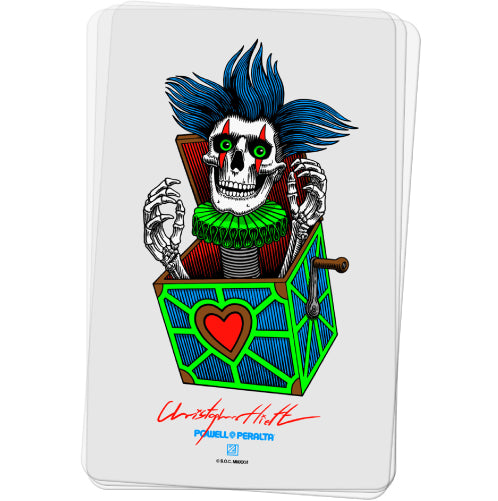 Powell Heitt Skull Sticker