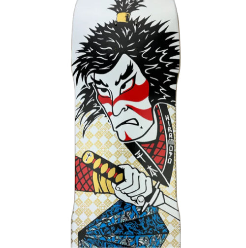 Hosoi Lonny Hiramoto Samurai Skateboard Deck White 9"
