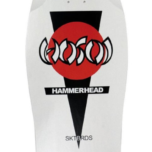 Hosoi OG Classic Hammerhead Reissue Skateboard Deck White 10.5