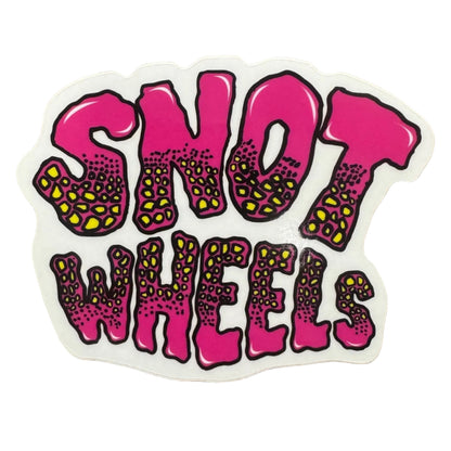 Snot Wheels Sticker pink yellow