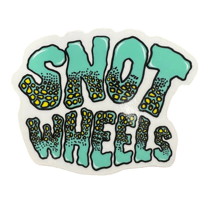 Snot Wheels Sticker teal yellow