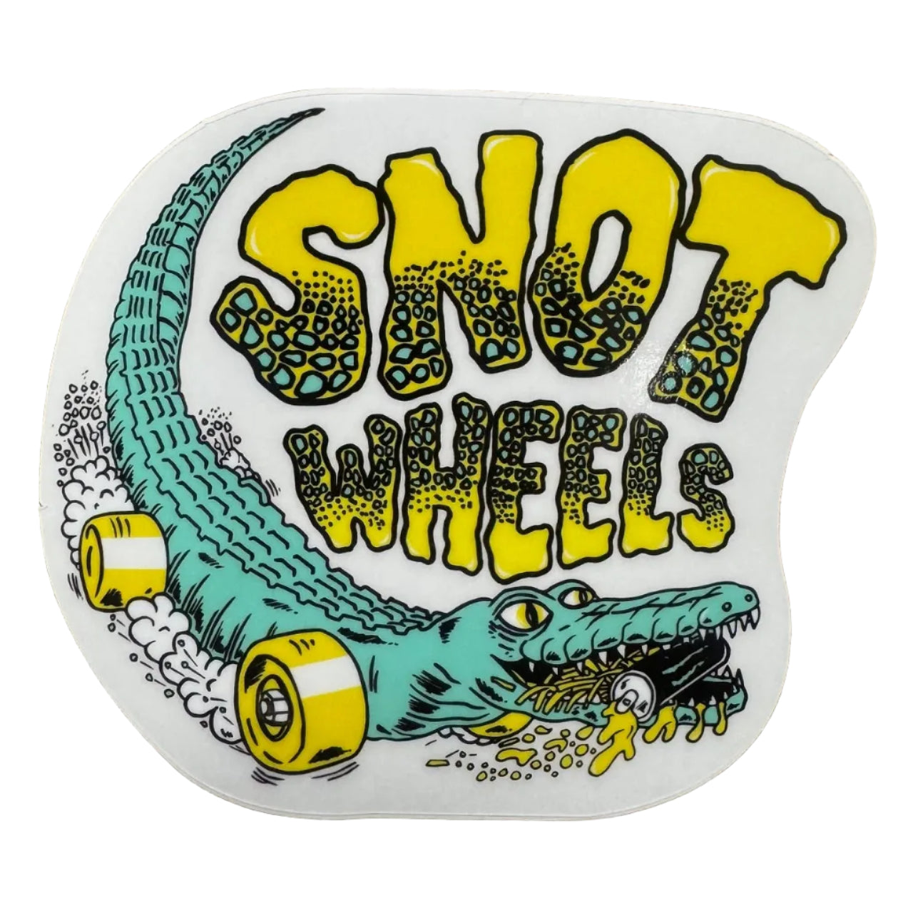 Snot Swampy's Monsters Sticker teal yellow