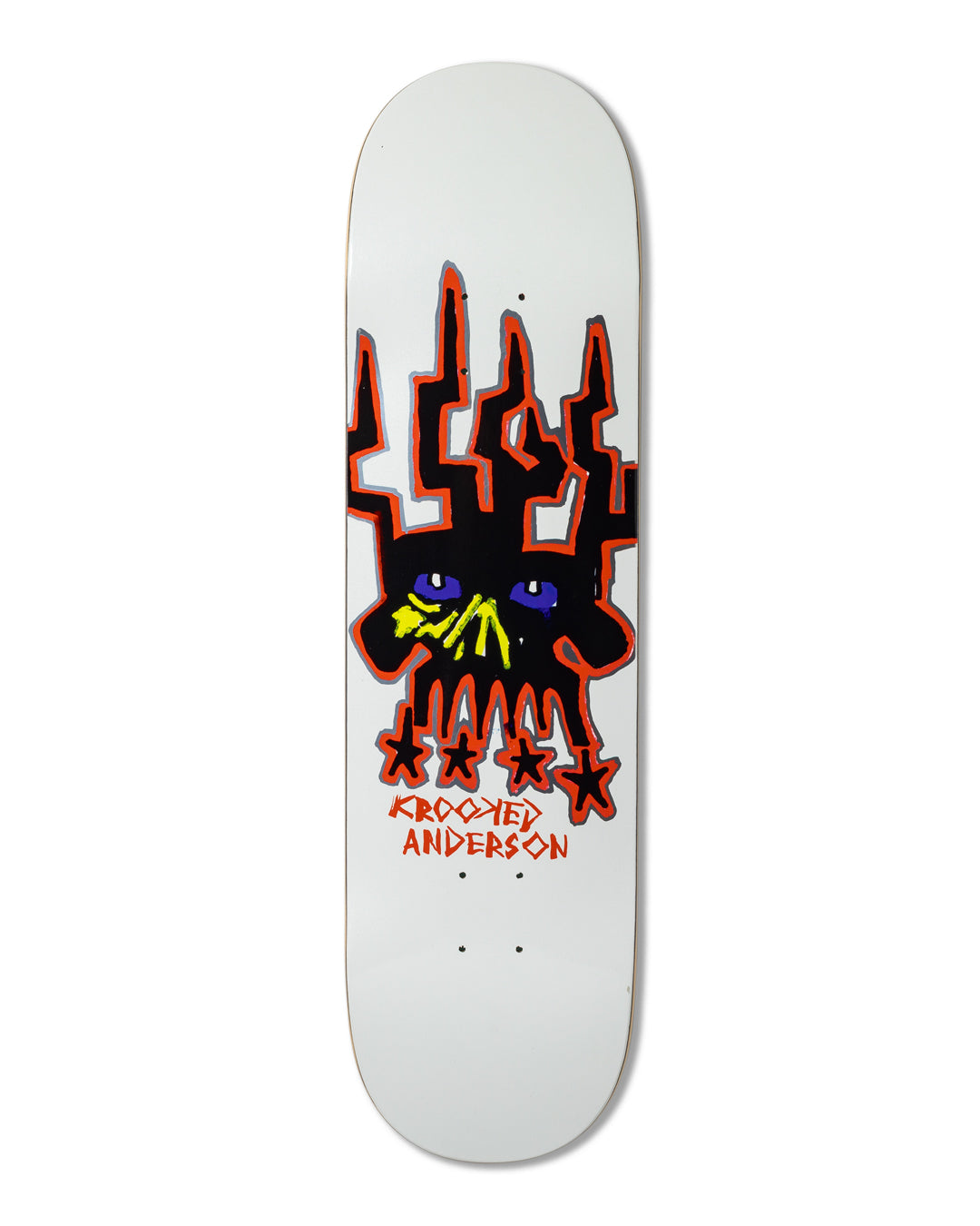Krooked Manderson Skull King Skateboard Deck 8.38"